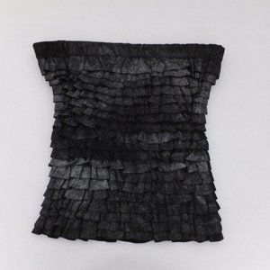 Leather Strapless Top